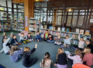 WYJŚCIE KLASY 1C DO BIBLIOTEKI REJONOWEJ