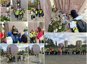 MAŁE SERCA PAMIĘTAJĄ - KLASA 2B I 2C W PARKU SZARYCH SZEREGÓW